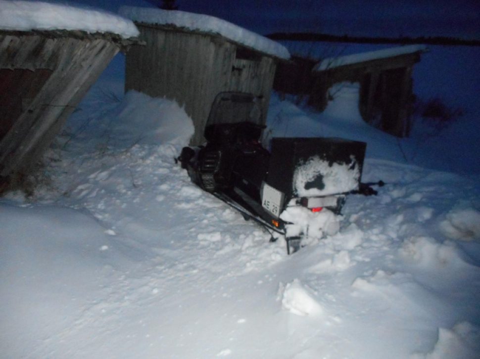 Пьяный водитель снегохода погиб в Архангельской области 